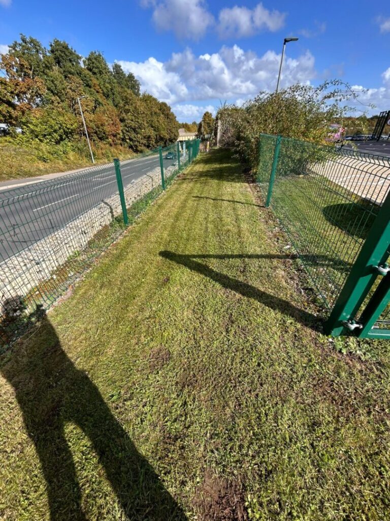 roadside contracted grass mowing and cutting service completed in norwich