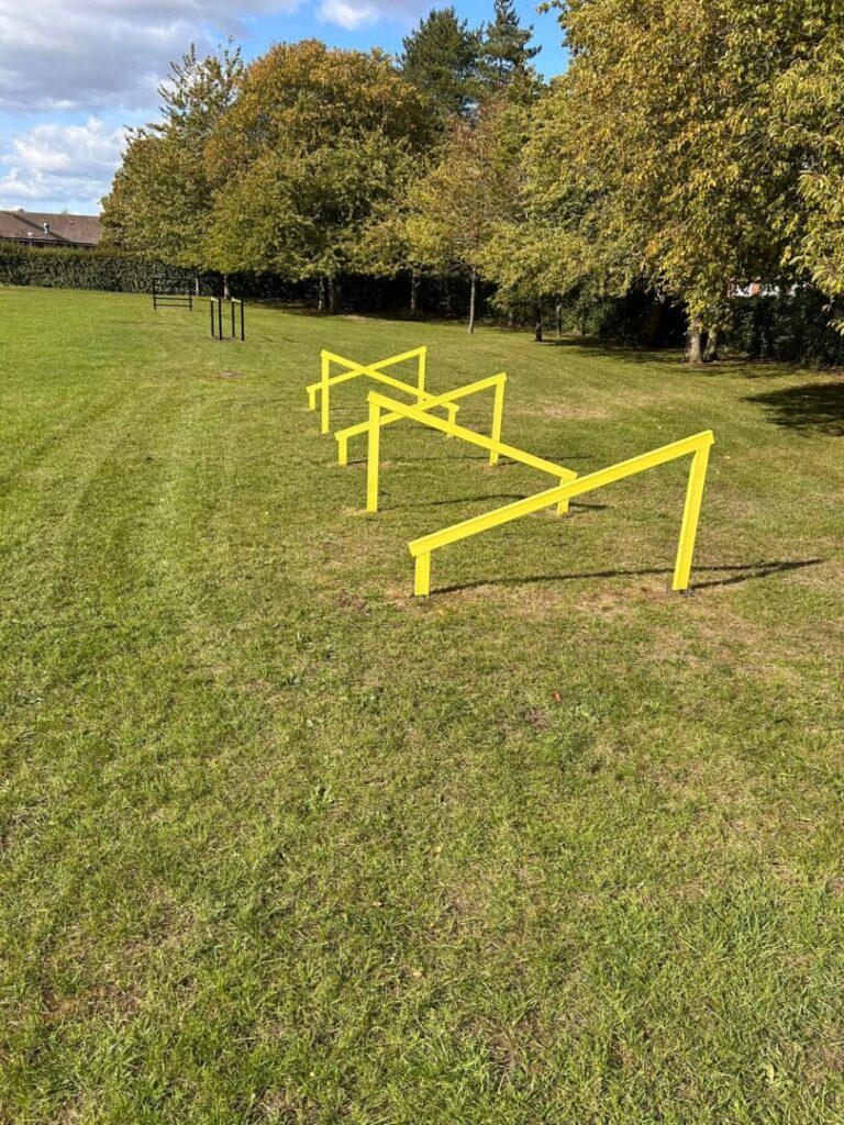 contracted grass mowing on field
