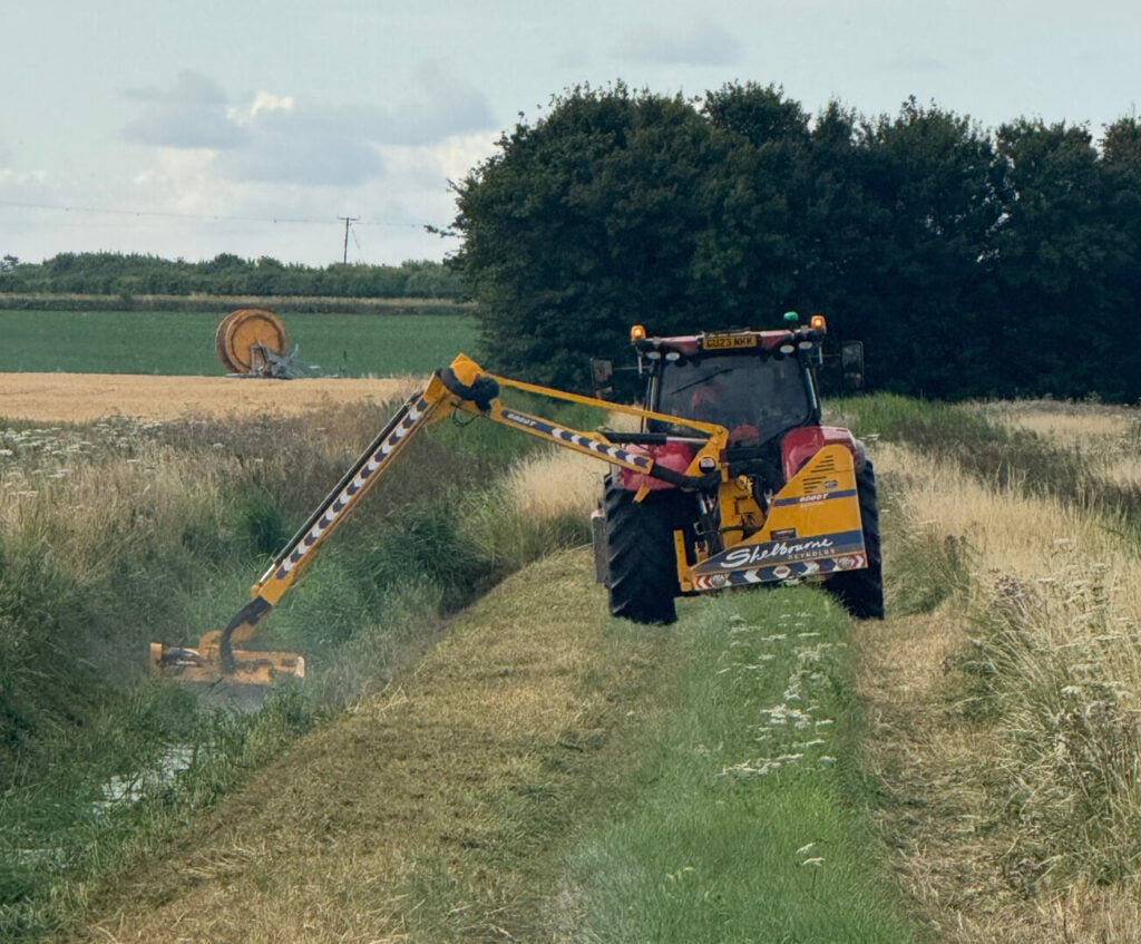 tractor on field