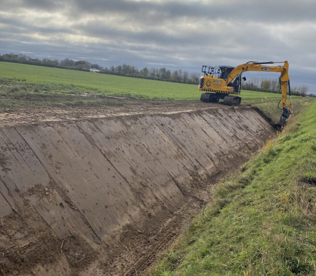 tractor water course construction services east anglia