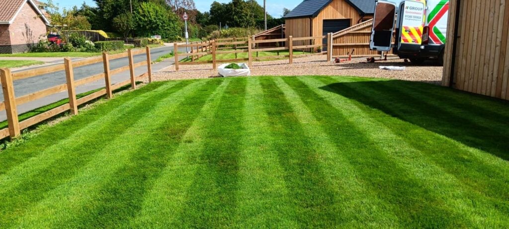 domestic grass maintenance and cutting completed outside home