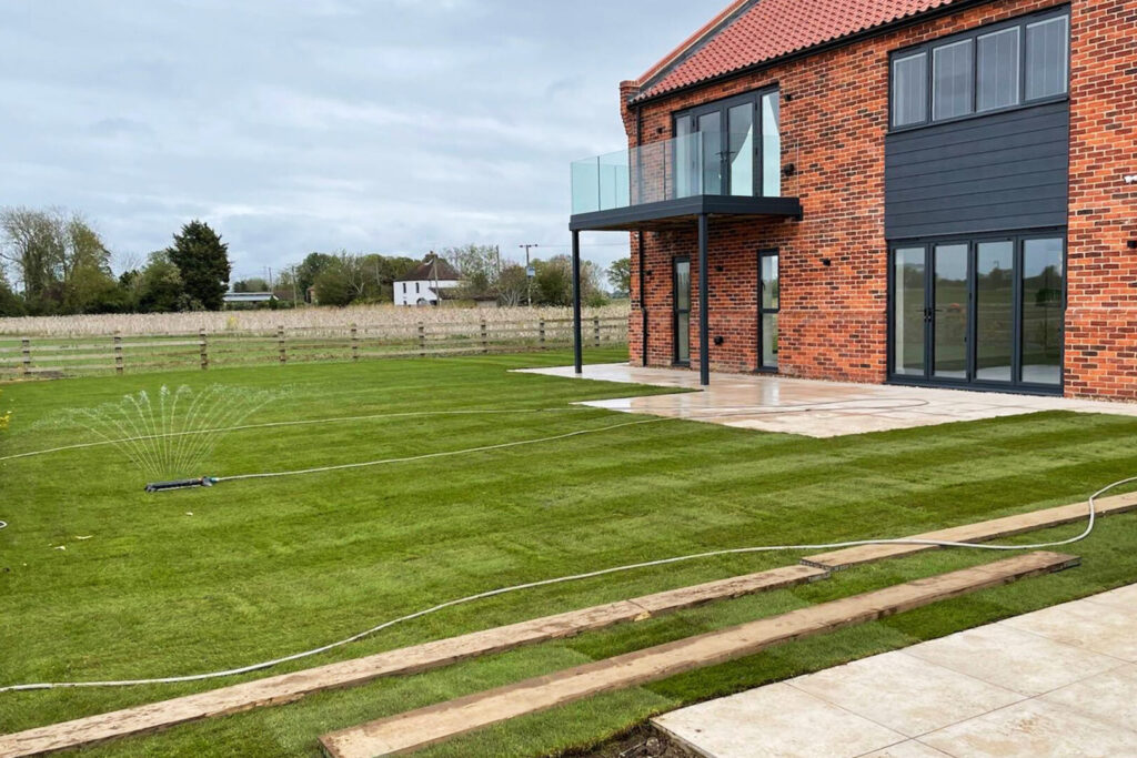 Turfing & Lawn seeding services, overseeding and garden turf installation. Domestic turf laying across Norfolk & East Anglia.