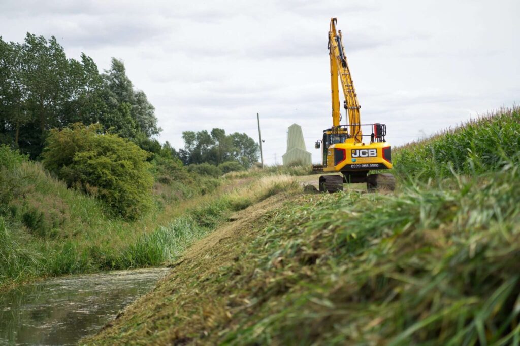 dredging on hill