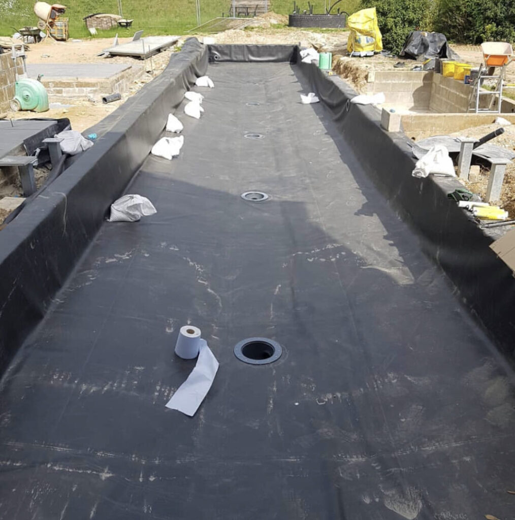 Commercial pond and lagoon lining services