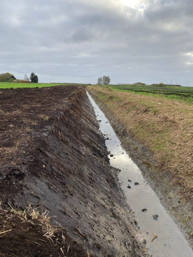 watercourse maintenance on farm land