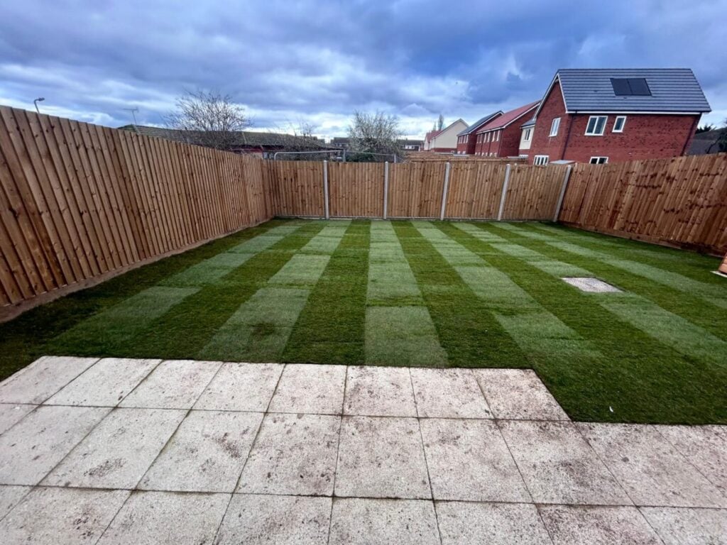 domestic garden turf completion in norfolk