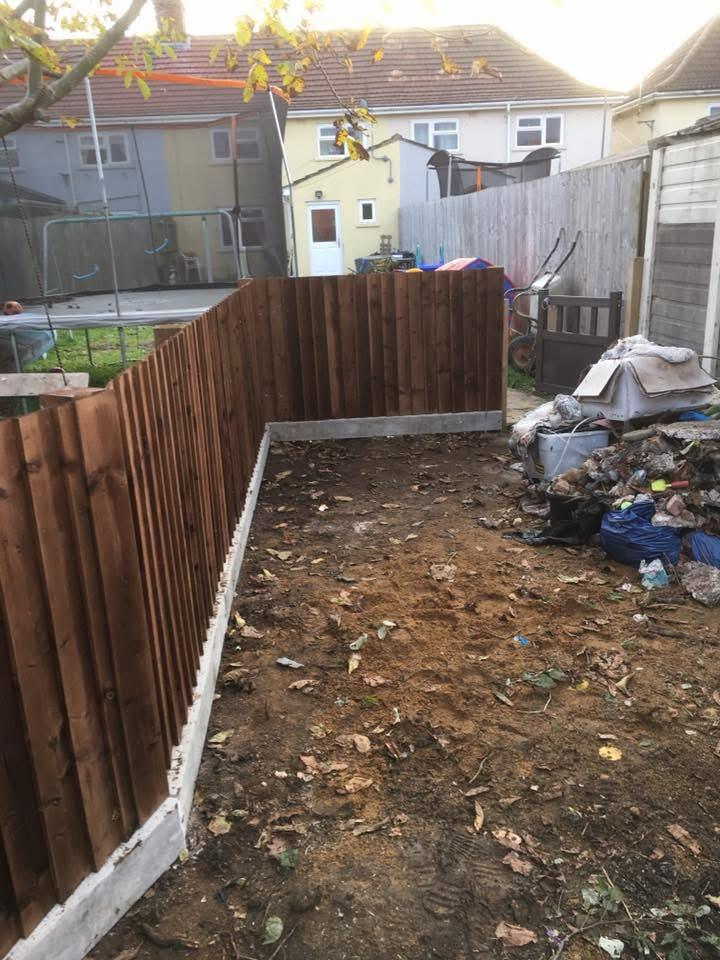 waste disposal in garden of east anglia house