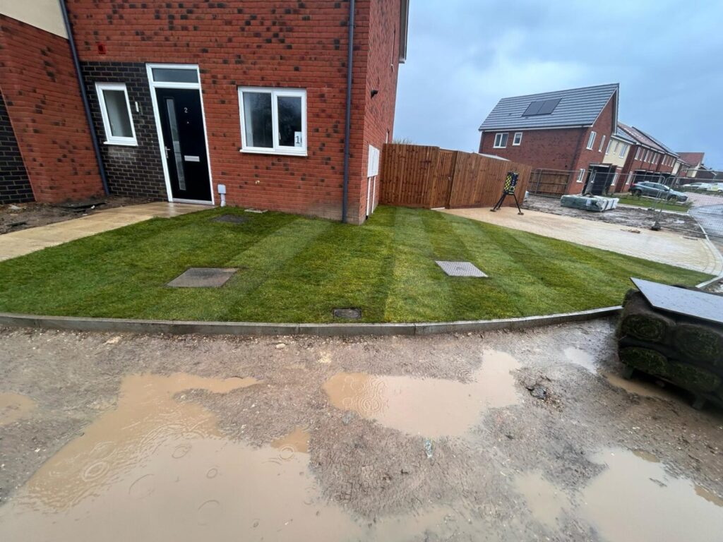 front garden turfing services in east anglia