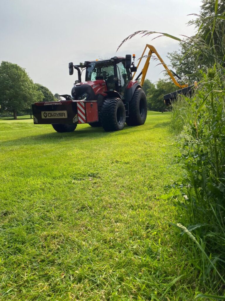 verge cutting in progress by glover environmental