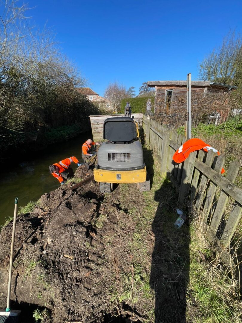 riverbank project underway