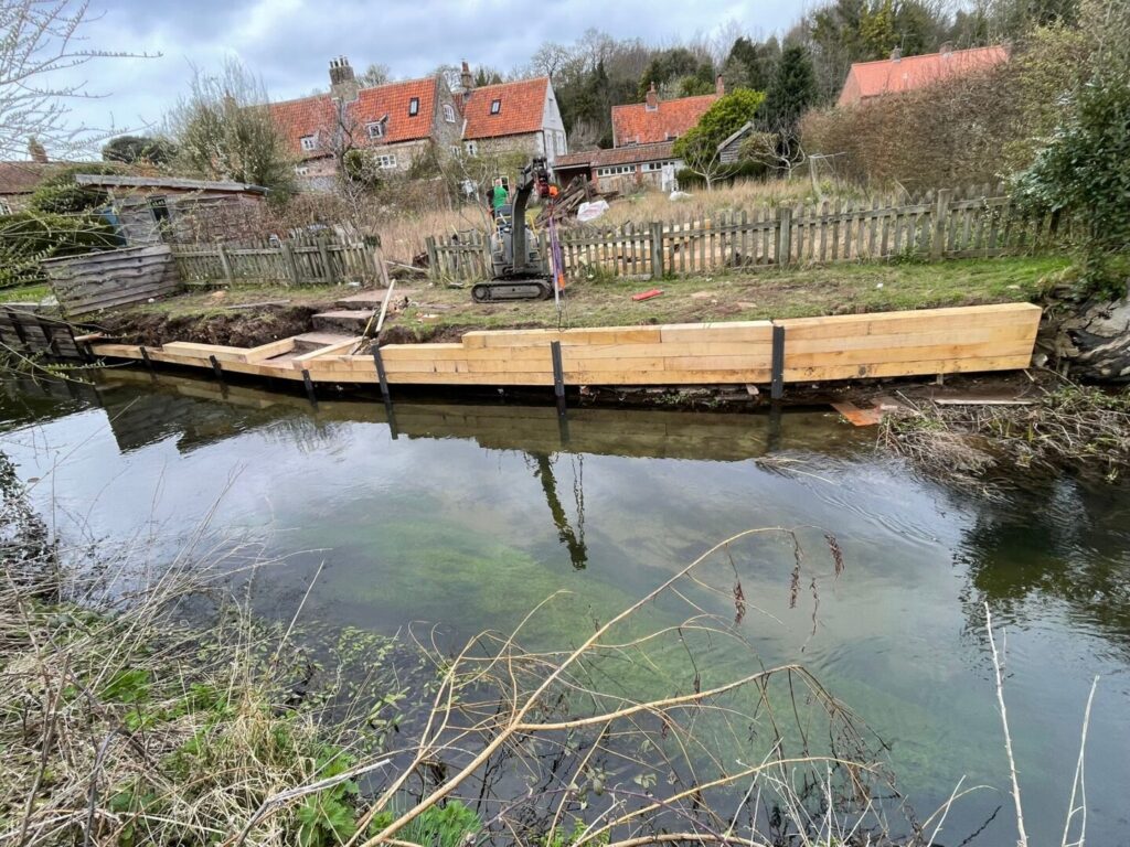 Riverbank reconstruction